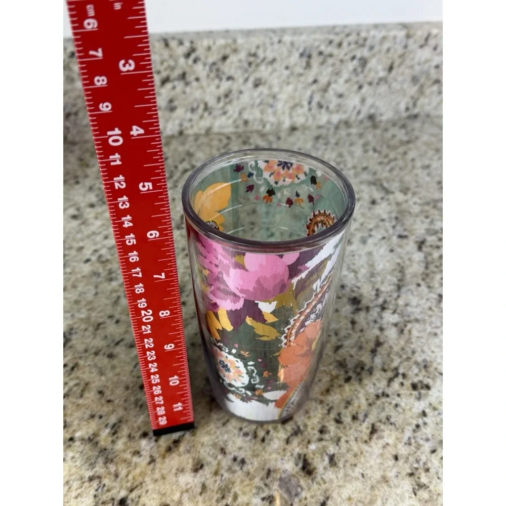Tervis 16oz Tumbler Boho Multicolored Flowers Design